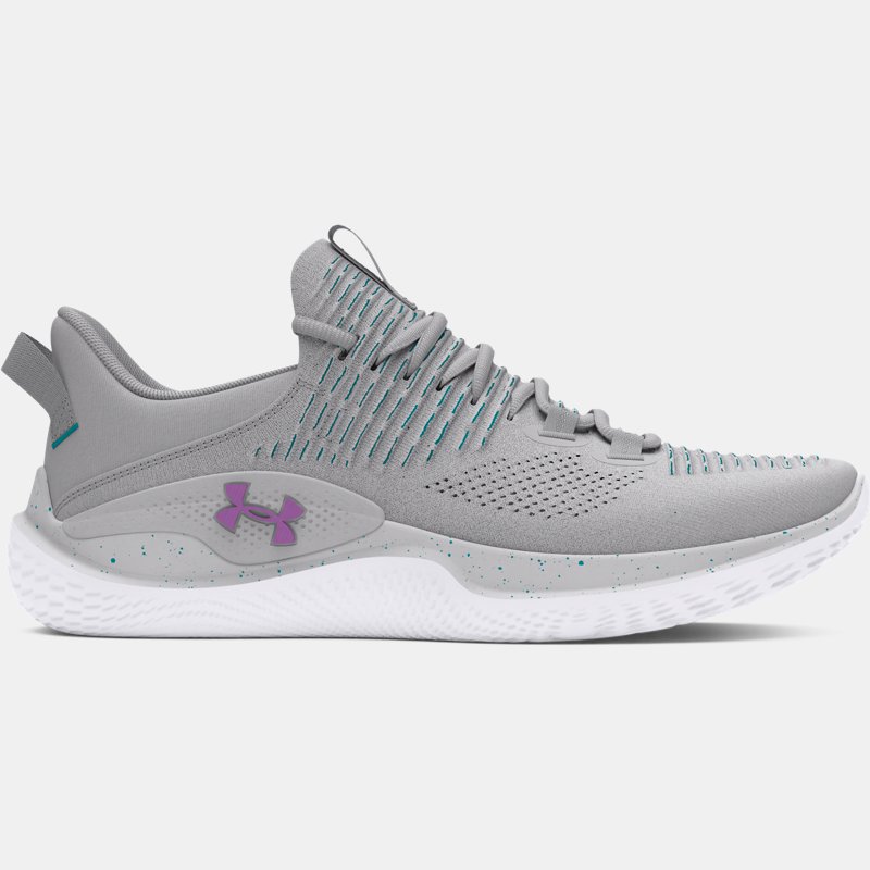 Women's Under Armour Dynamic IntelliKnit Training Shoes Halo Gray / Circuit Teal / Provence Purple 36.5